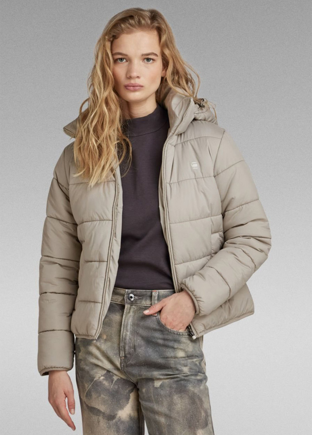 Серая демисезонная куртка G-Star Raw