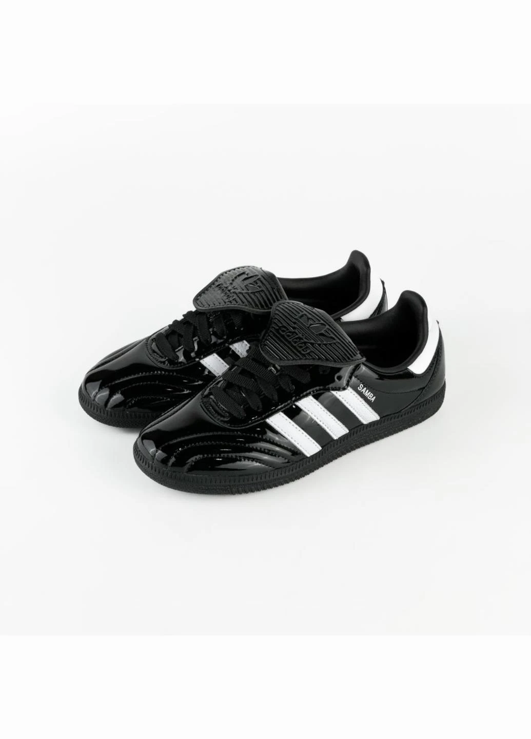 Кроссовки JI2707 adidas Samba LT Core Black Patent Leather чёрно-белые всесезоны (341083534)