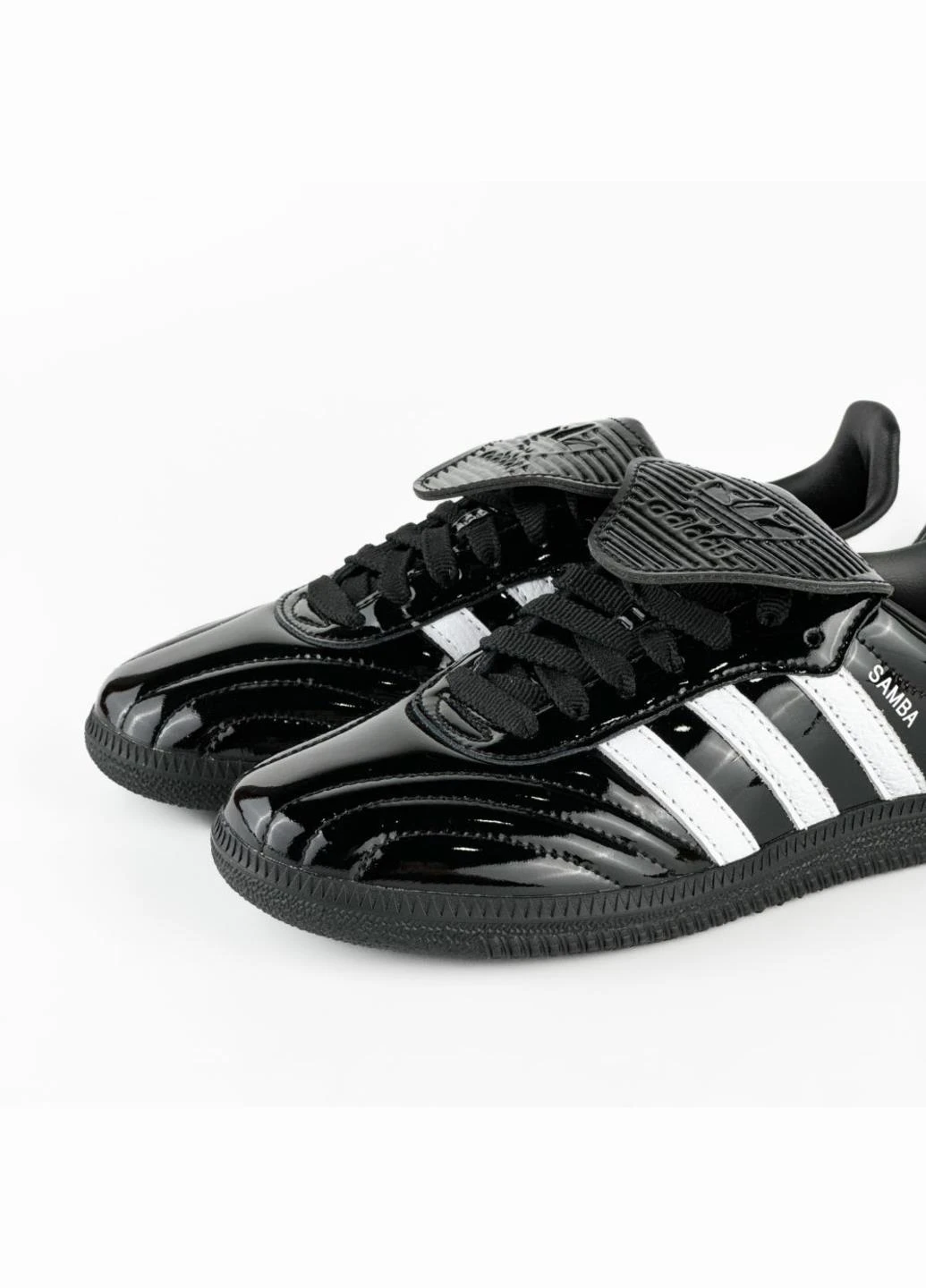 Кроссовки JI2707 adidas Samba LT Core Black Patent Leather чёрно-белые всесезоны (341083534)