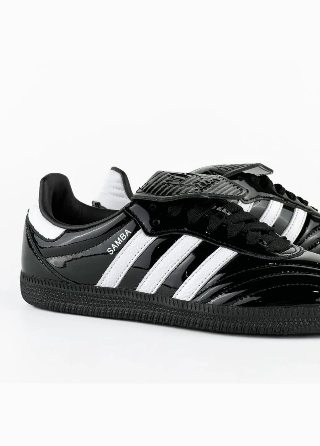 Кроссовки JI2707 adidas Samba LT Core Black Patent Leather чёрно-белые всесезоны (341083534)