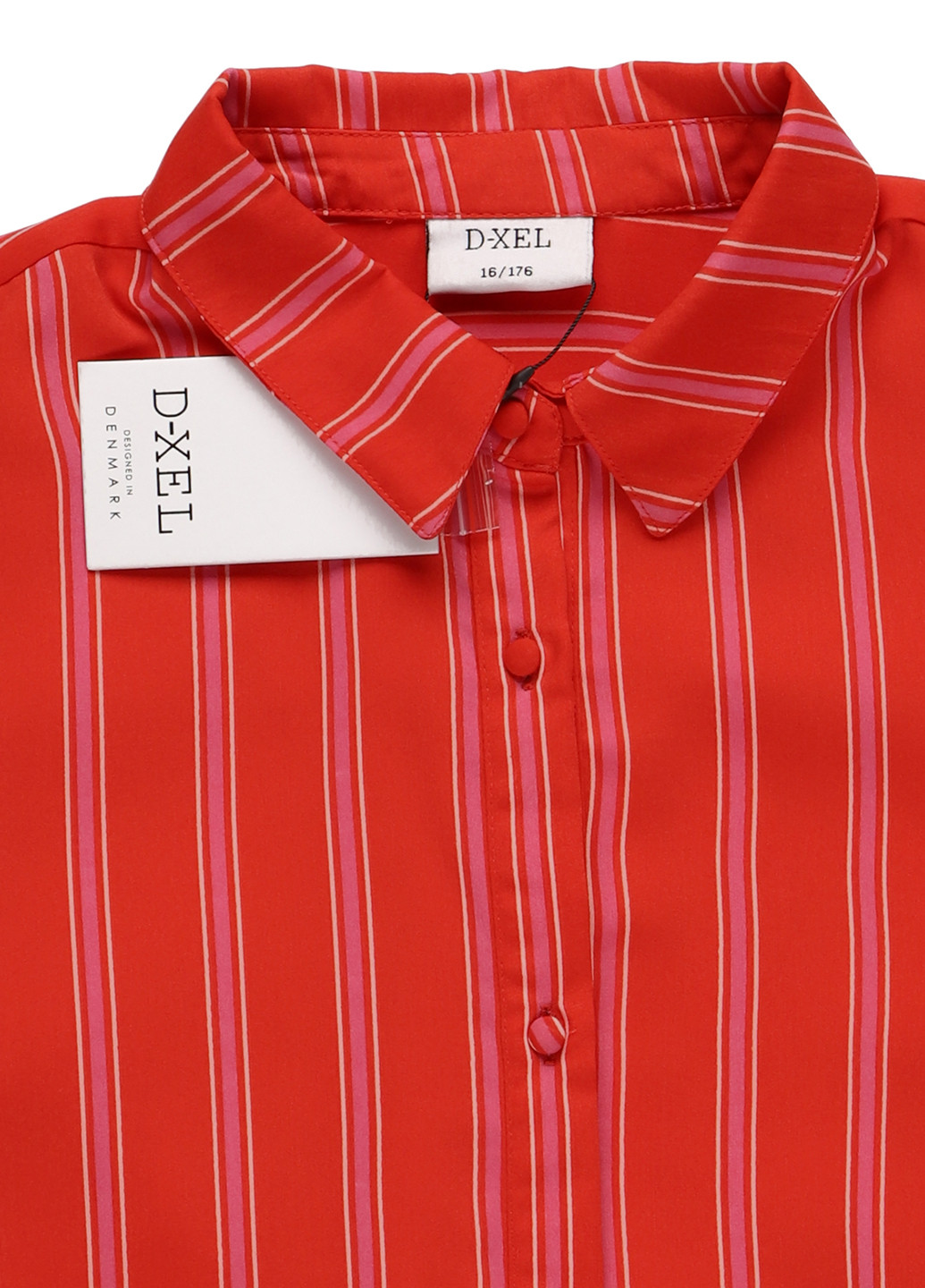 Красная в полоску блузка D-Xel демисезонная