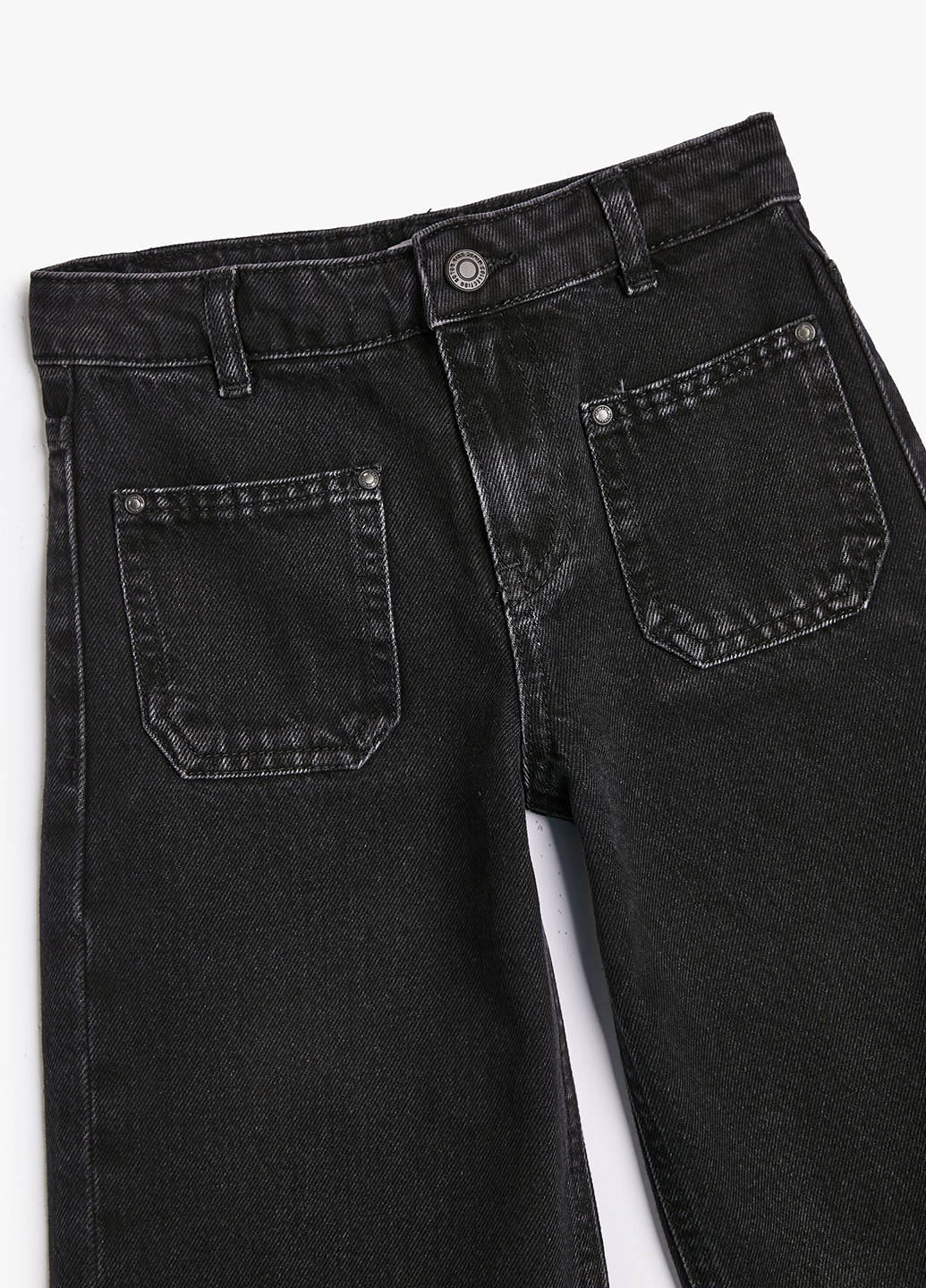 Черные демисезонные палаццо джинсы KOTON