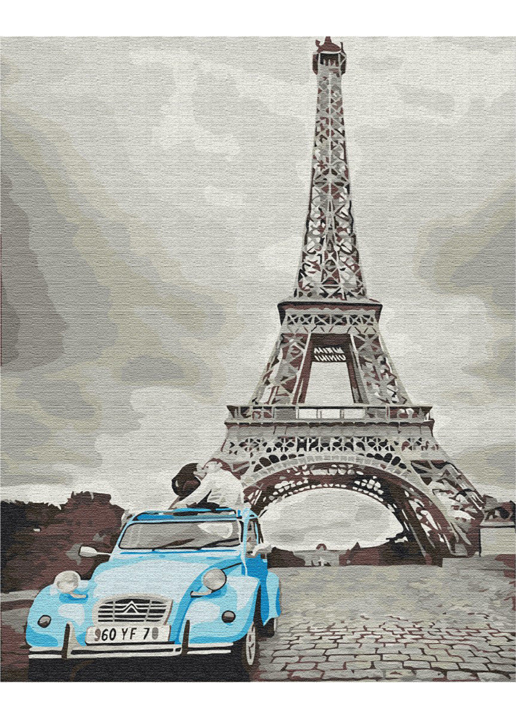 Картина по номерам "Ретро Париж" 40х50 см Brushme (216134895)