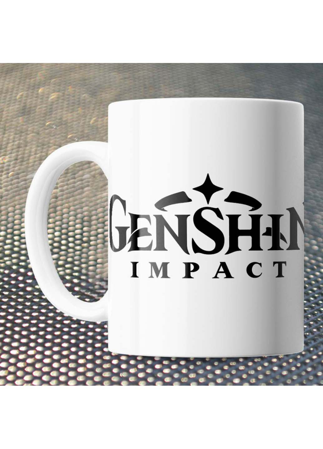 Чашка Fan Girl лого Геншин Импакт - Genshin Impact 330 мл (254914938)