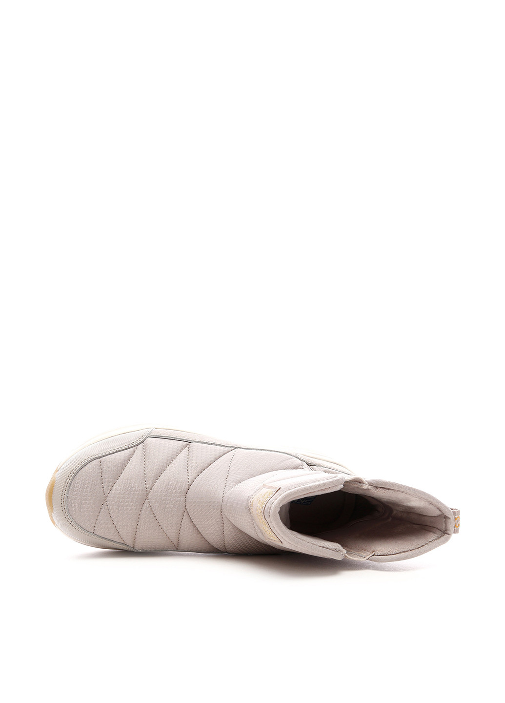 Осенние ботинки Skechers с белой подошвой тканевые