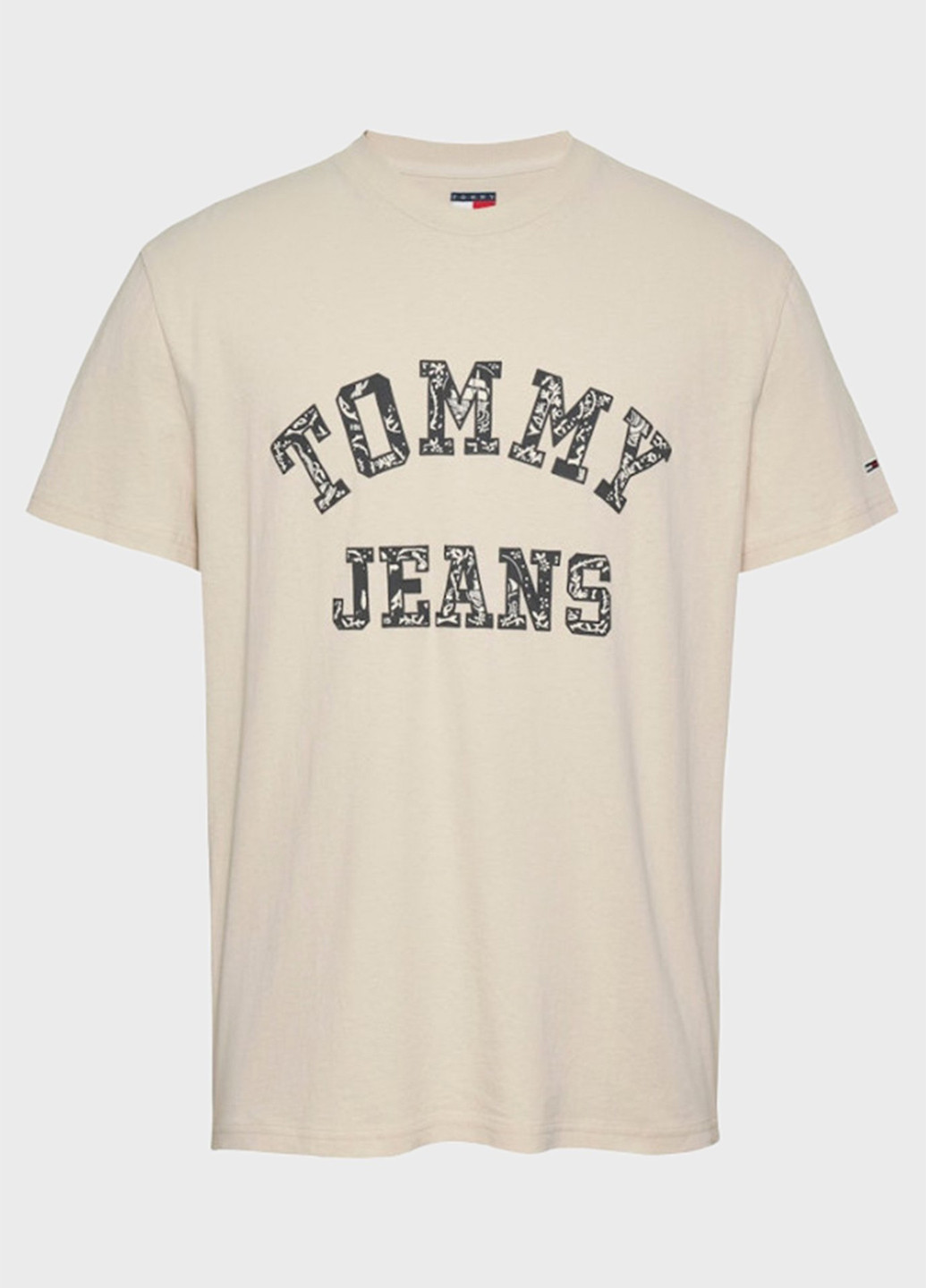 Бежевая футболка Tommy Jeans