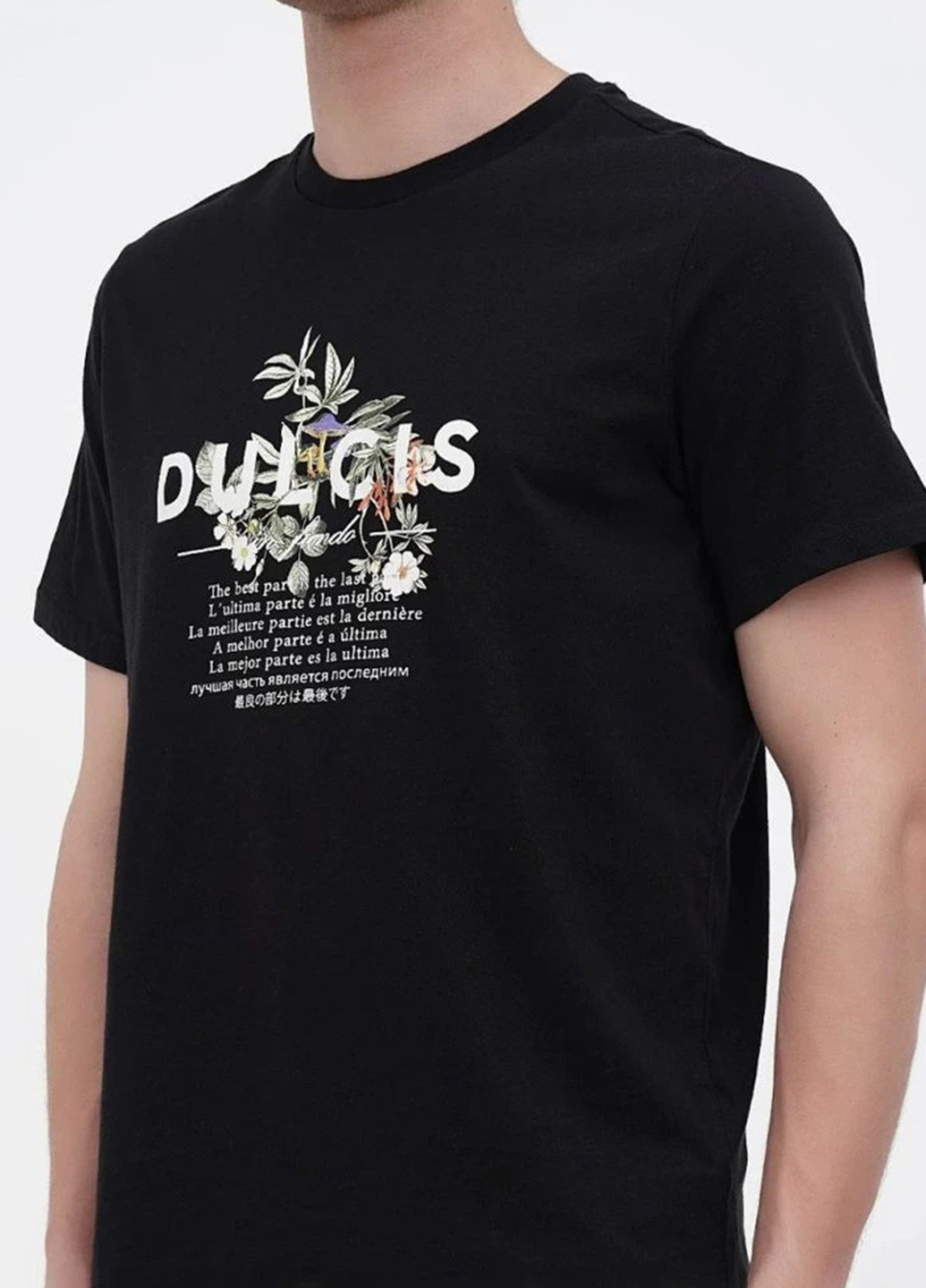 Чорна футболка H&M