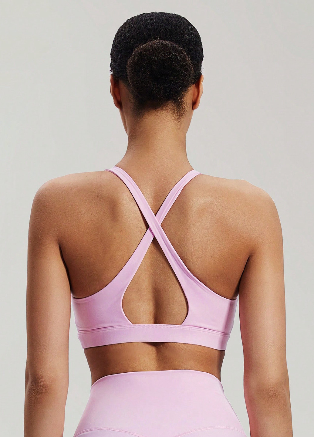 Світло-рожевий топ бюстгальтер SHEIN без кісточок поліамід