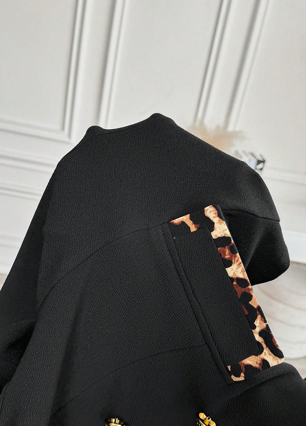 Черный женский жакет SHEIN однотонный - демисезонный