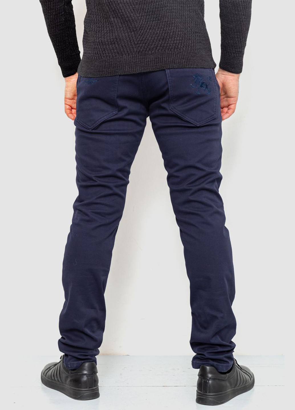 Синие кэжуал демисезонные зауженные брюки Ager