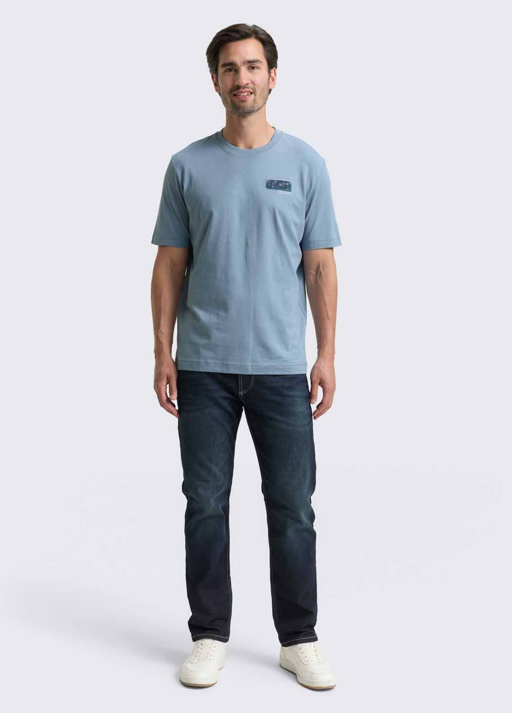 Сіро-голубий футболка Tom Tailor