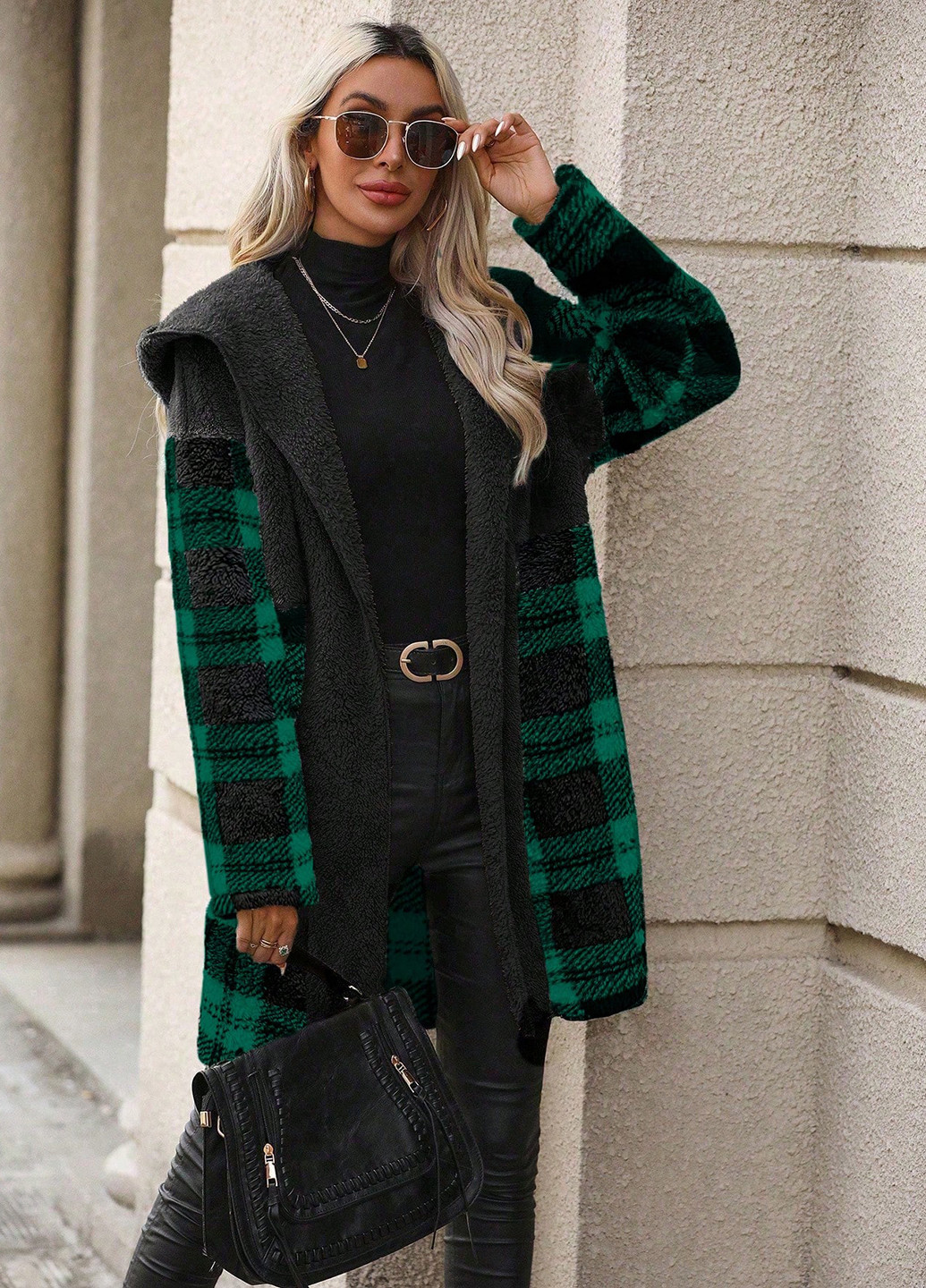 Комбинированная демисезонная куртка SHEIN