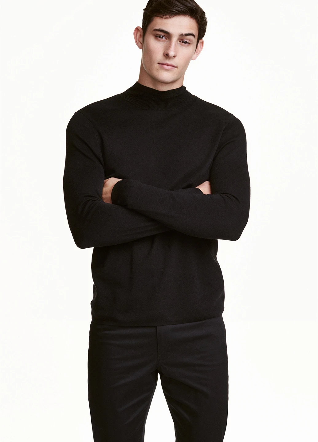 Чорний демісезонний светр джемпер H&M