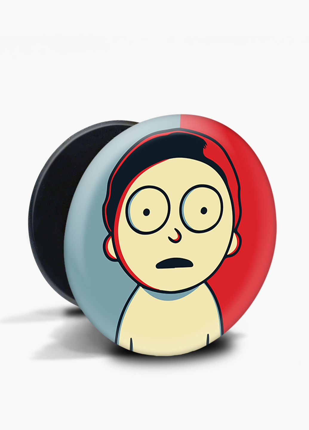 Попсокет (Popsockets) тримач для смартфону Рік Санчез Рік і Морті (Rick Sanchez Rick and Morty) (8754-2931) Чорний MobiPrint (229014709)