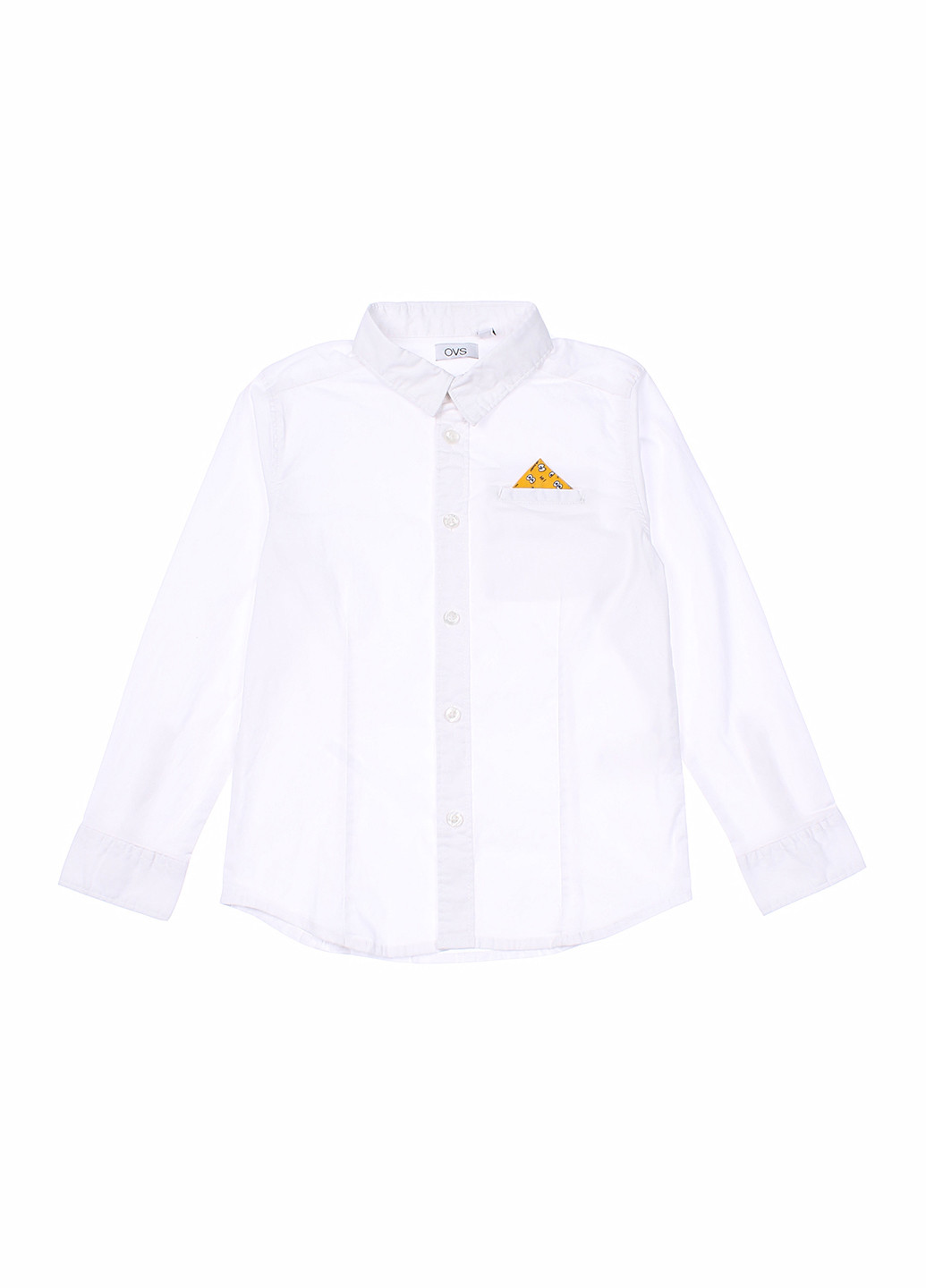 Белая кэжуал рубашка однотонная OVS