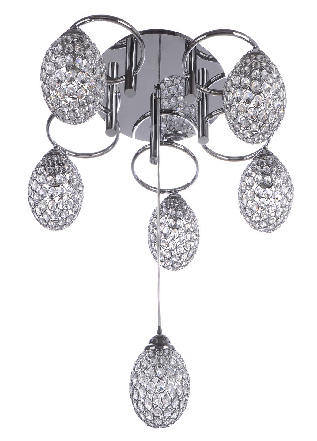 BR-01 379S/6 E14 CH Люстра хрустальный шар Brille (185912449)