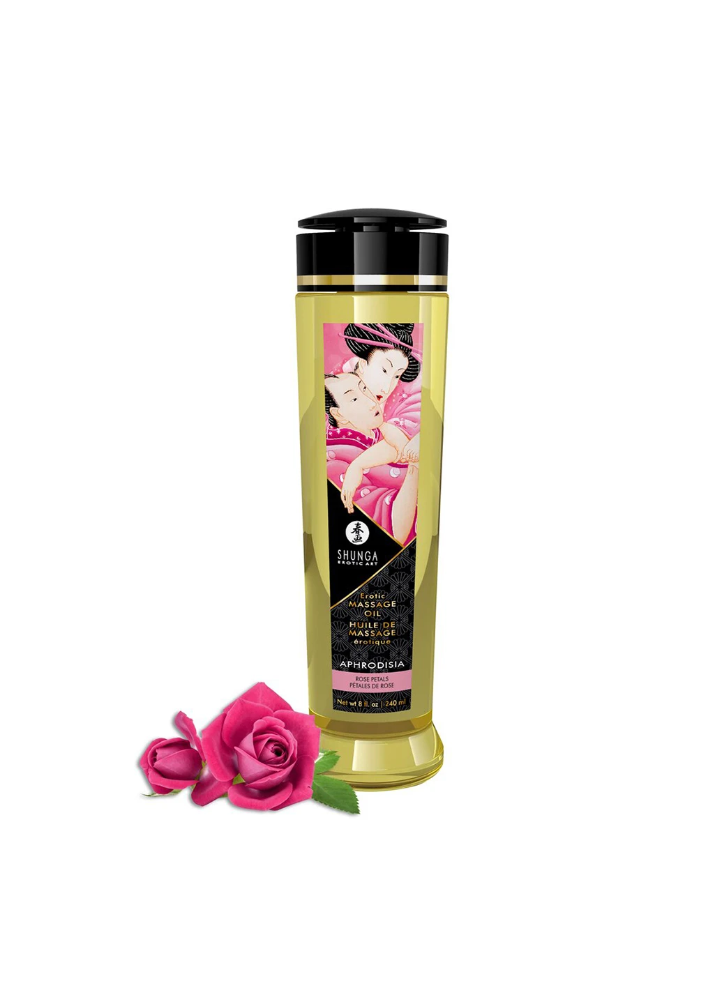 Масажна олія Aphrodisia - Roses (240 мл) натуральна зволожуюча Shunga (254152211)