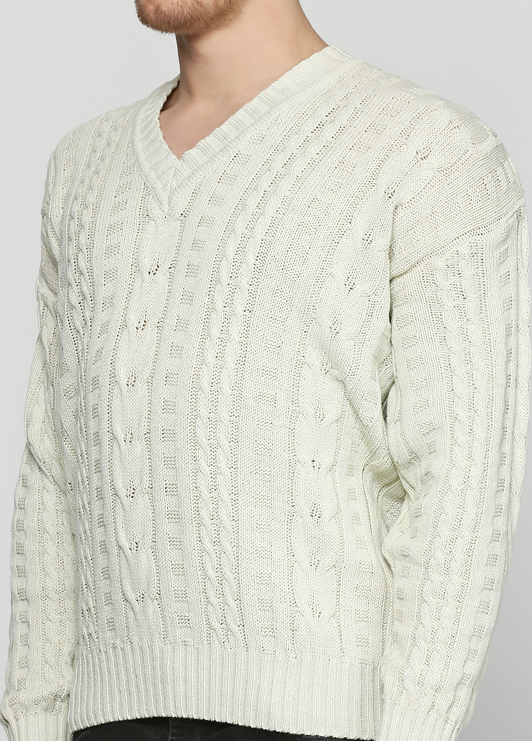 Кремовый демисезонный пуловер пуловер Barbieri