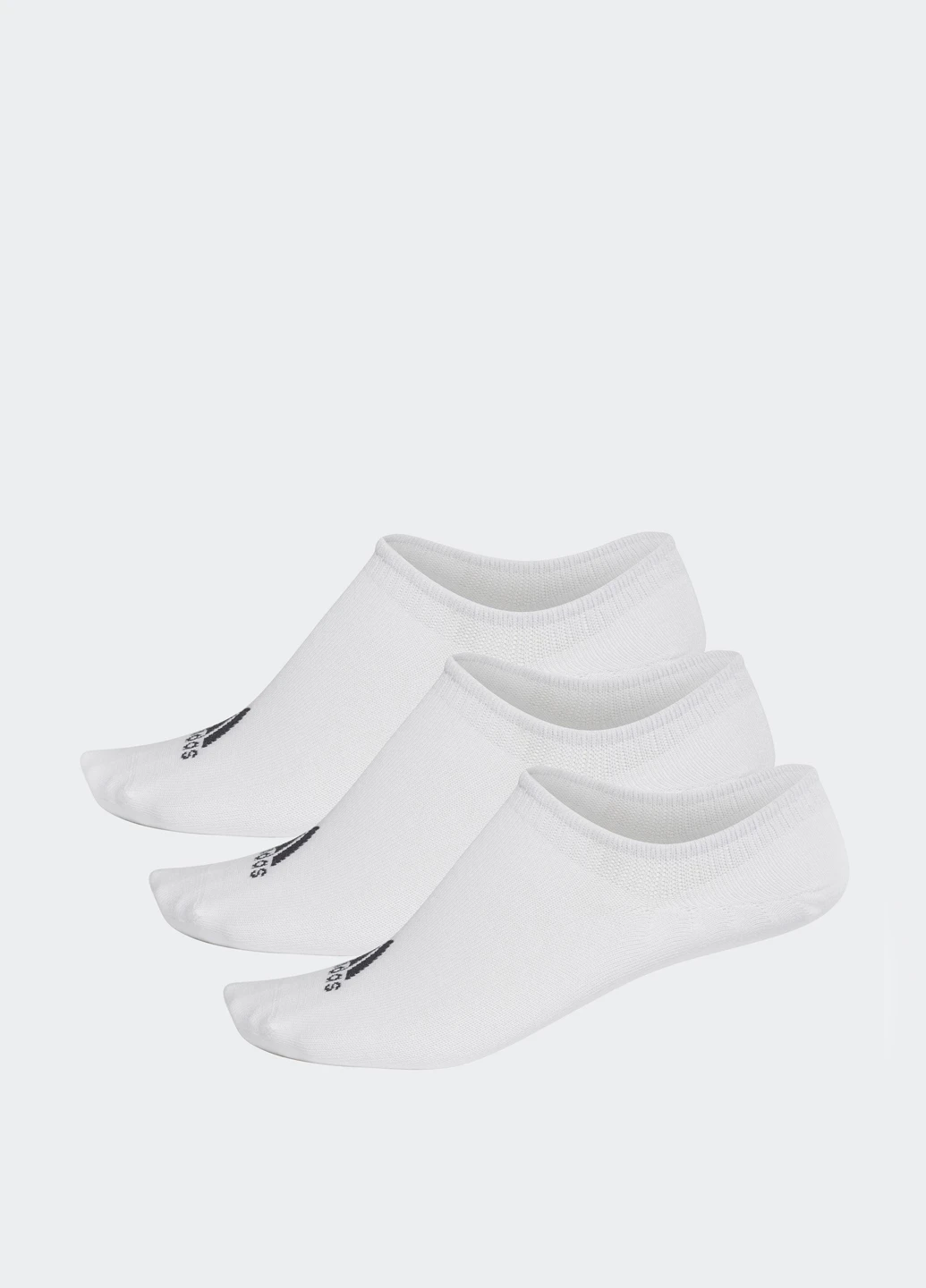 Білі шкарпетки (3 пари) adidas однотонні (75675780)