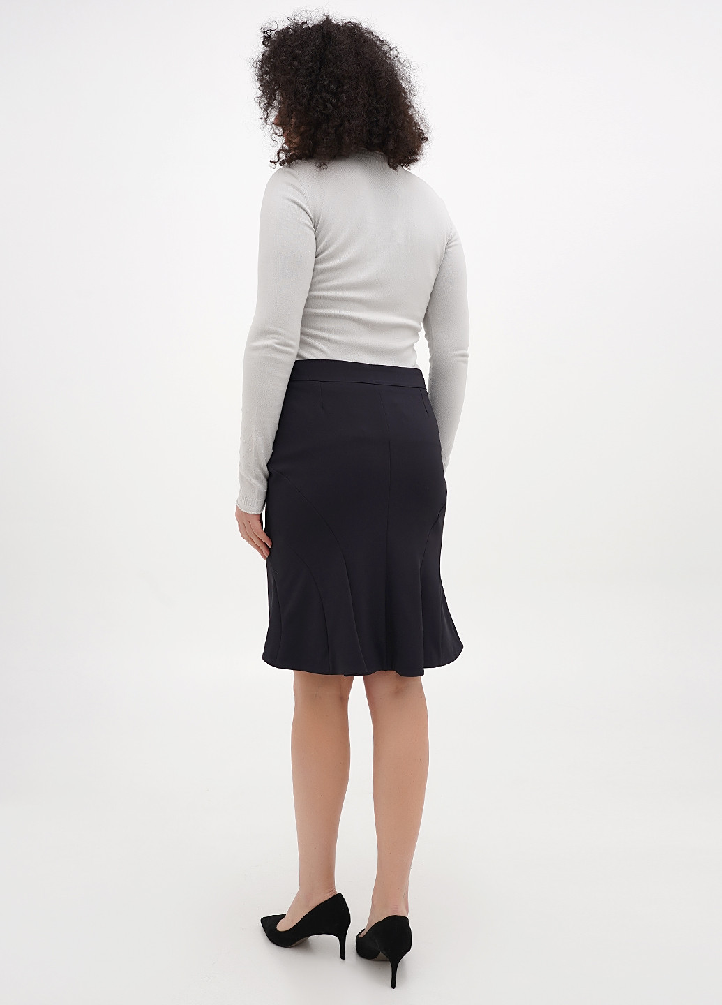 Сливовая кэжуал однотонная юбка Sassofono