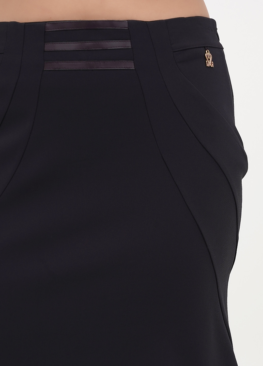 Сливовая кэжуал однотонная юбка Sassofono