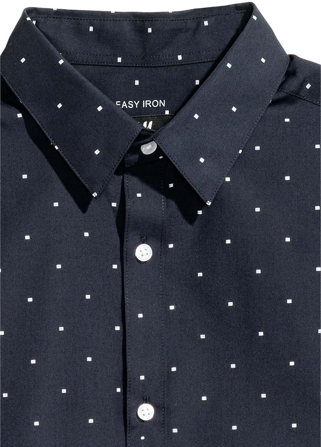 Темно-синяя кэжуал рубашка H&M
