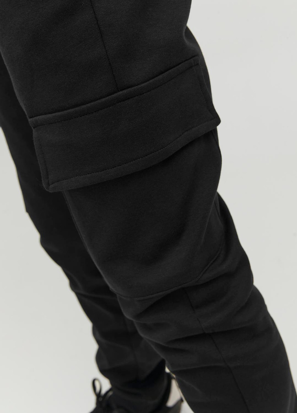Черные кэжуал, спортивные демисезонные брюки джоггеры, карго Jack & Jones
