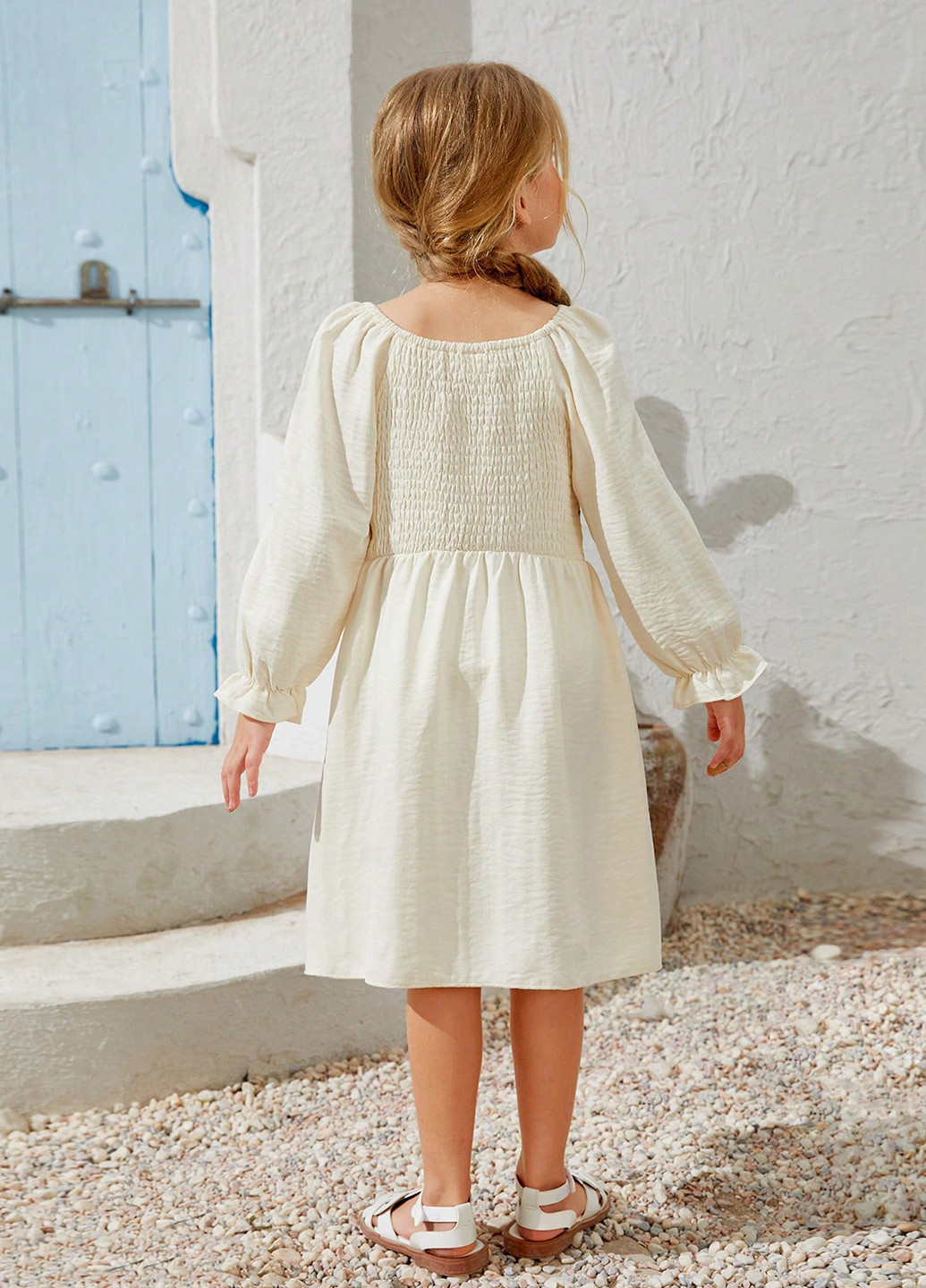 Бежевое платье SHEIN (331535729)