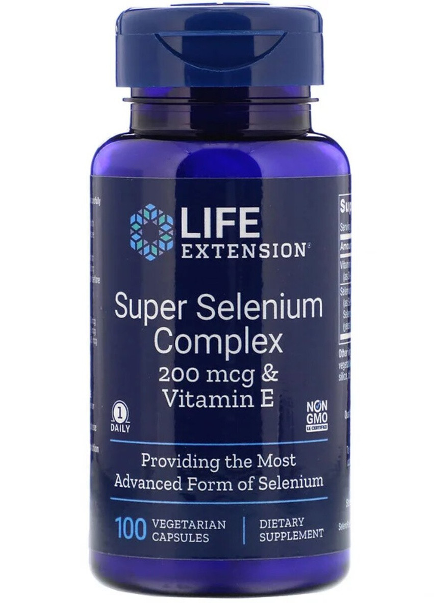 Супер Комплекс Селен, Super Selenium,, 100 Вегетарианских Капсул Life Extension (228292465)