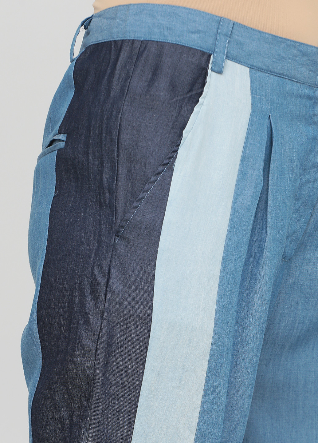 Синие кэжуал летние зауженные брюки Just Female