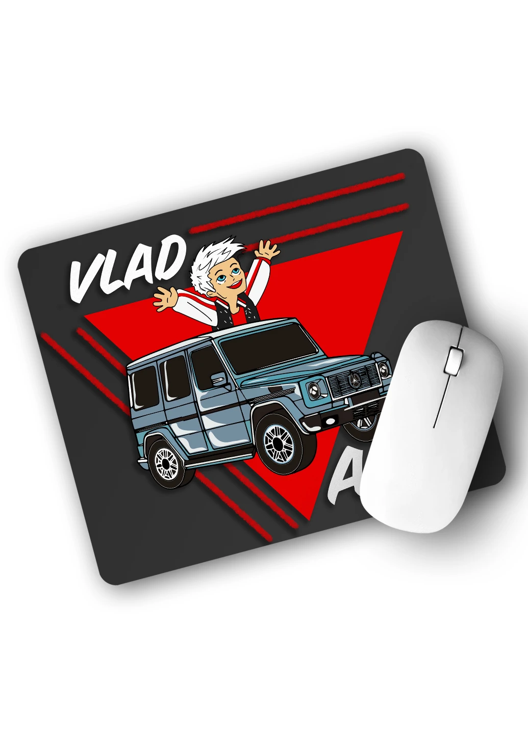 Килимок для мишки блогер Влад Папір А4 (blogger Vlad A4) (25108-2618) 22х18 см MobiPrint (222995204)