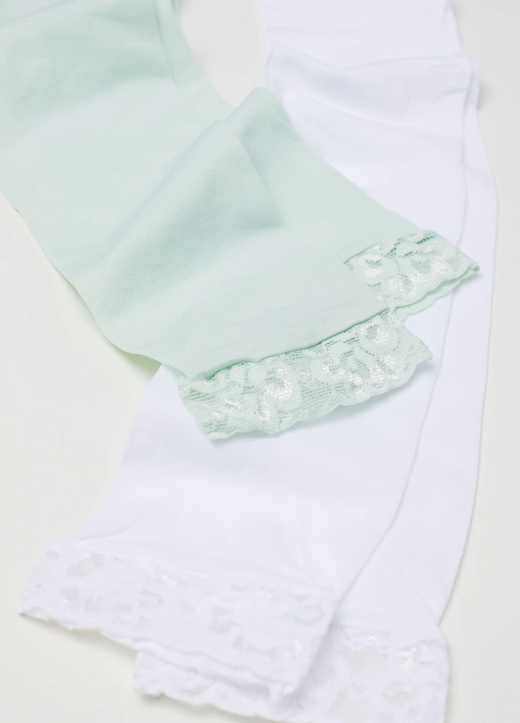 Лосини,білий-салатовий, H&M (254866659)