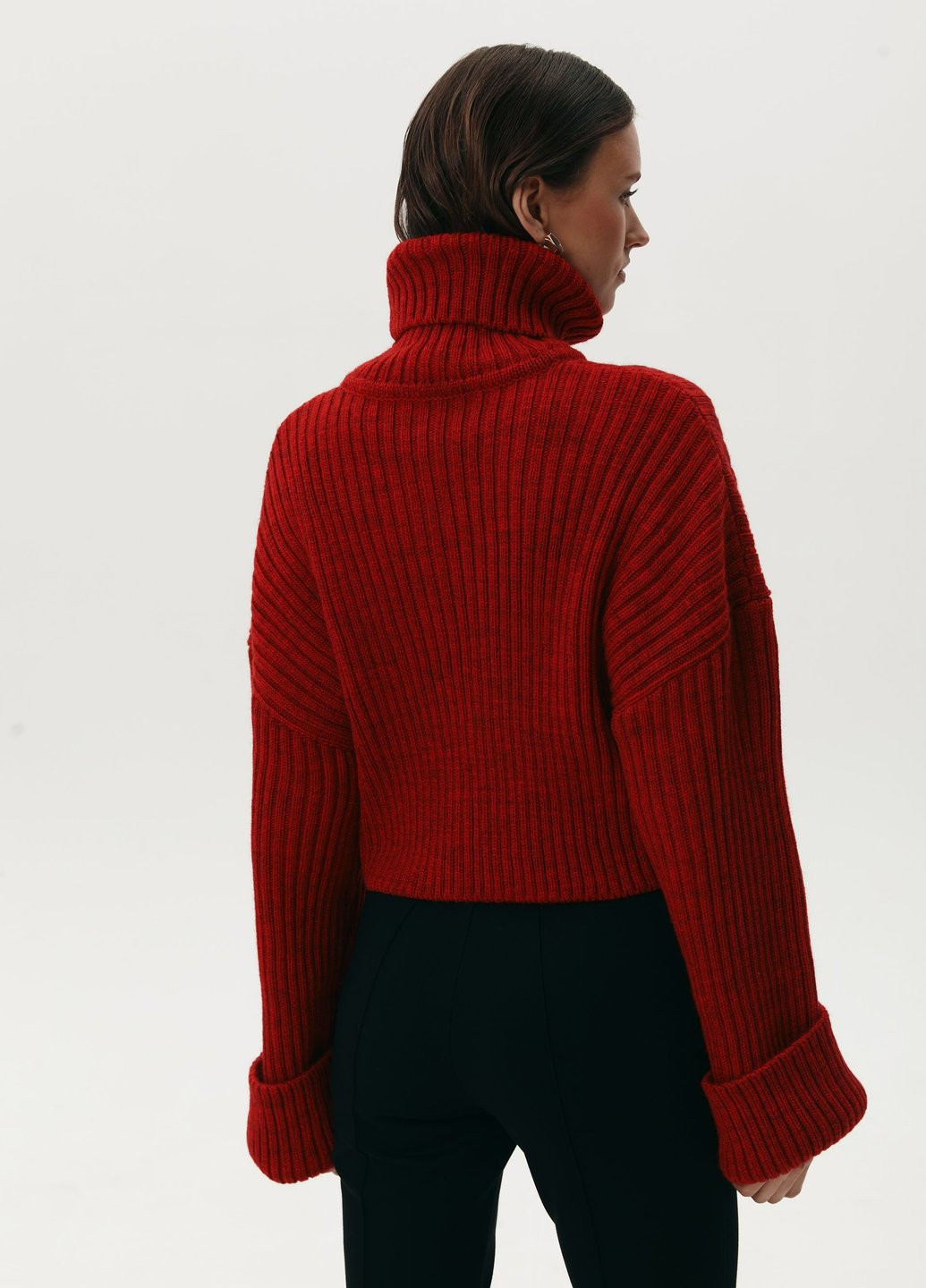 Темно-красный демисезонный свитер Gepur