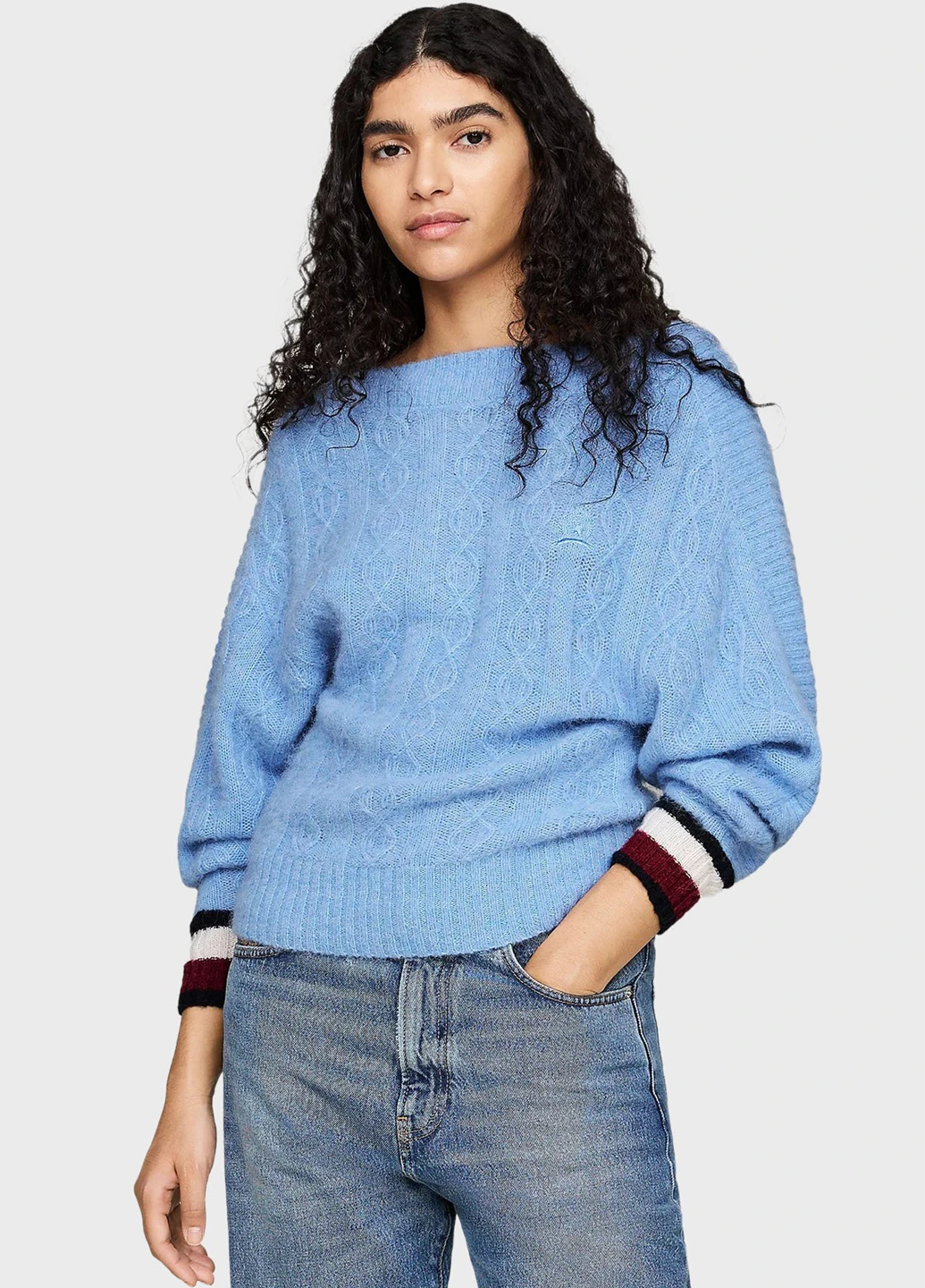 Блакитний зимовий светр Tommy Hilfiger