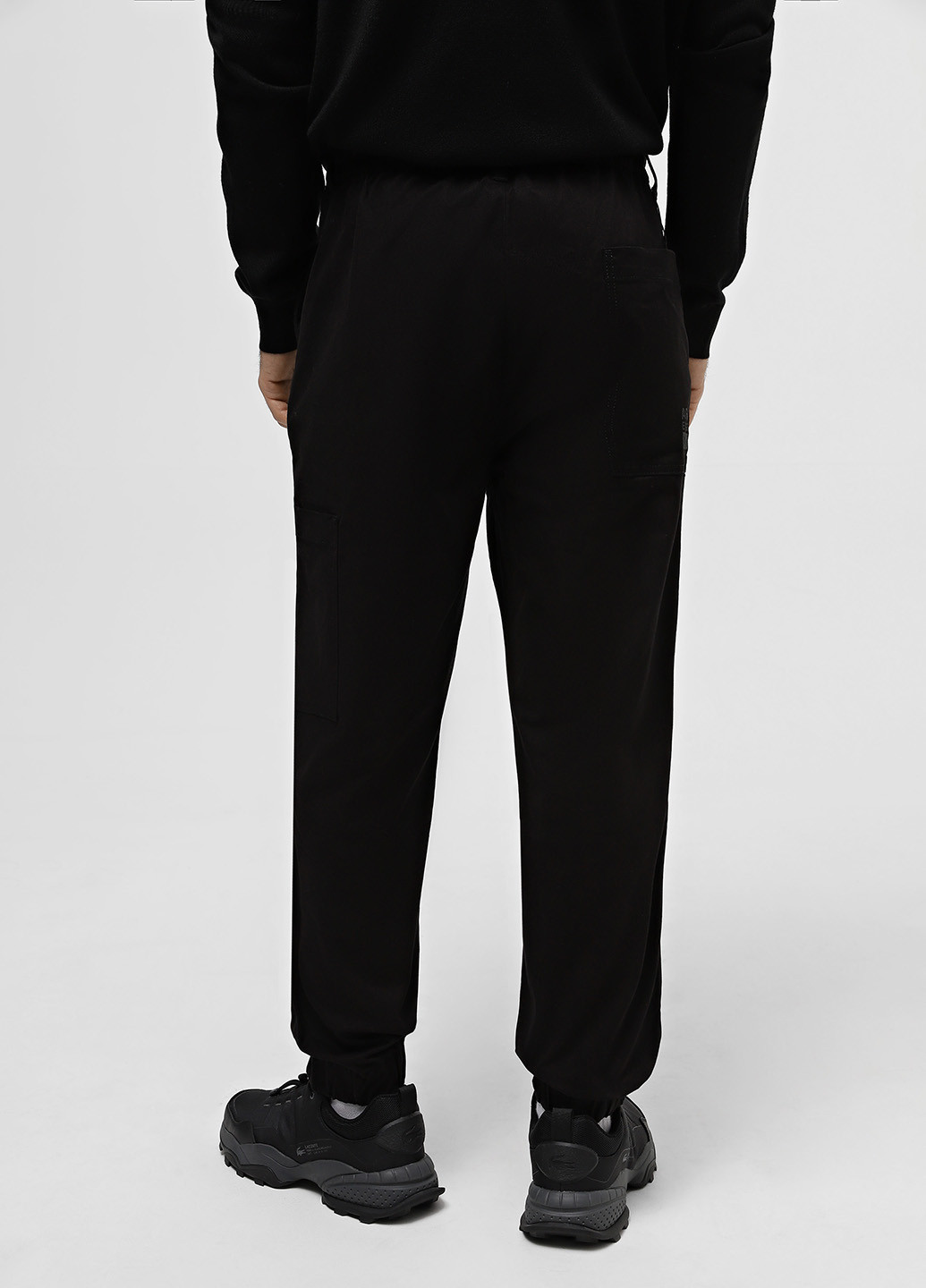 Черные кэжуал демисезонные брюки Armani Exchange