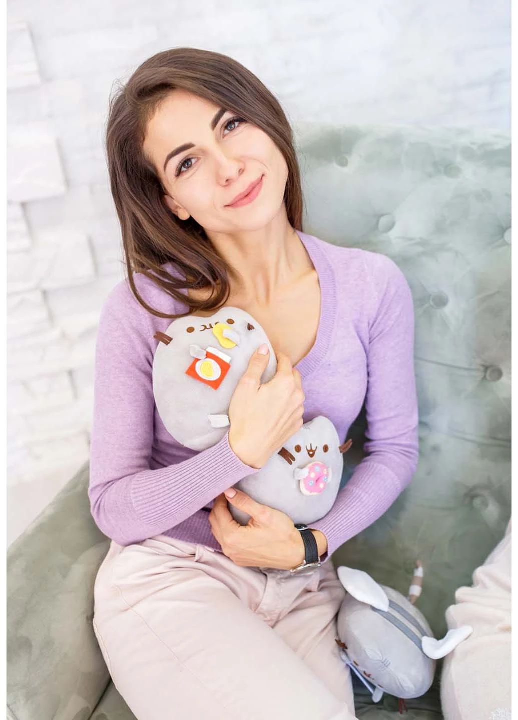 Набор мягких игрушек с пончиком 21х25 / 18х15 см S&T (256544032)