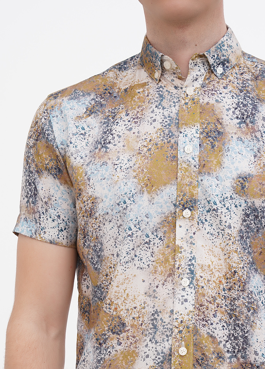Цветная кэжуал рубашка с абстрактным узором Minimum