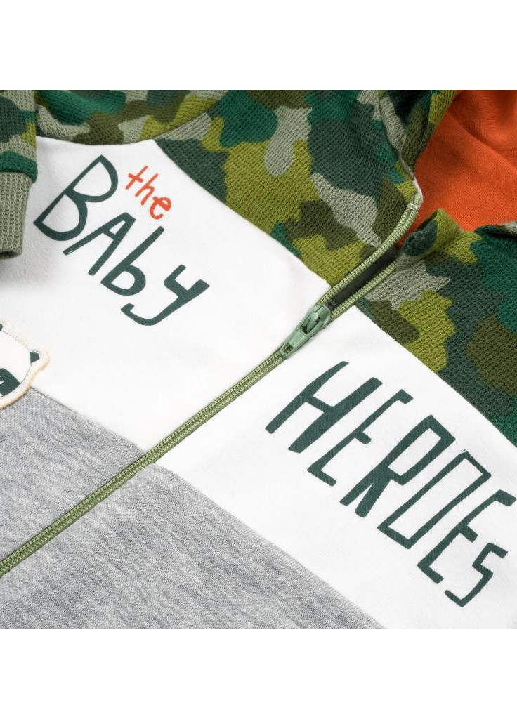 Серый демисезонный костюм десткий "baby heroes" (2684-86b-green) Tongs