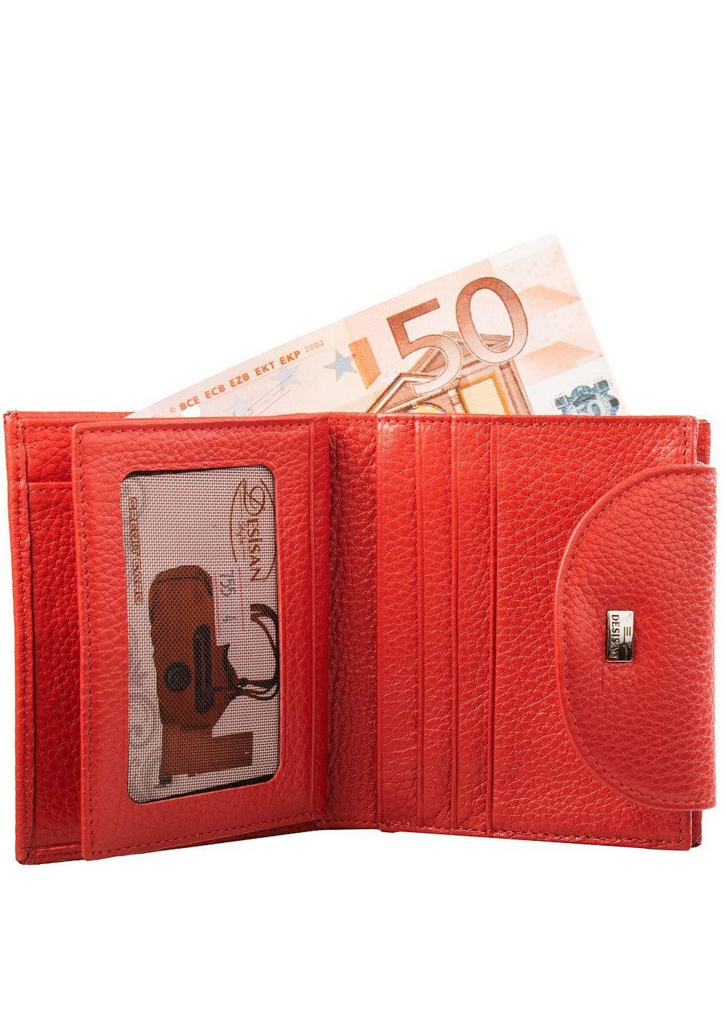 Жіночий Натуральна шкіряний гаманець 9,5х12х3 см Desisan (210759539)