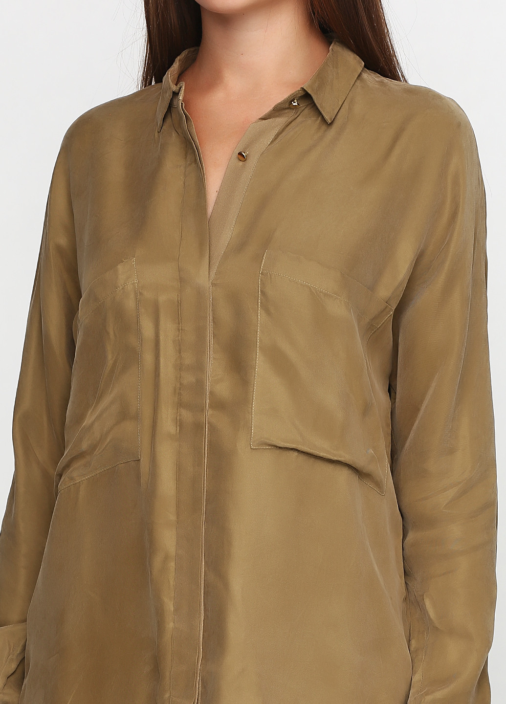 Оливковая (хаки) демисезонная блуза Day