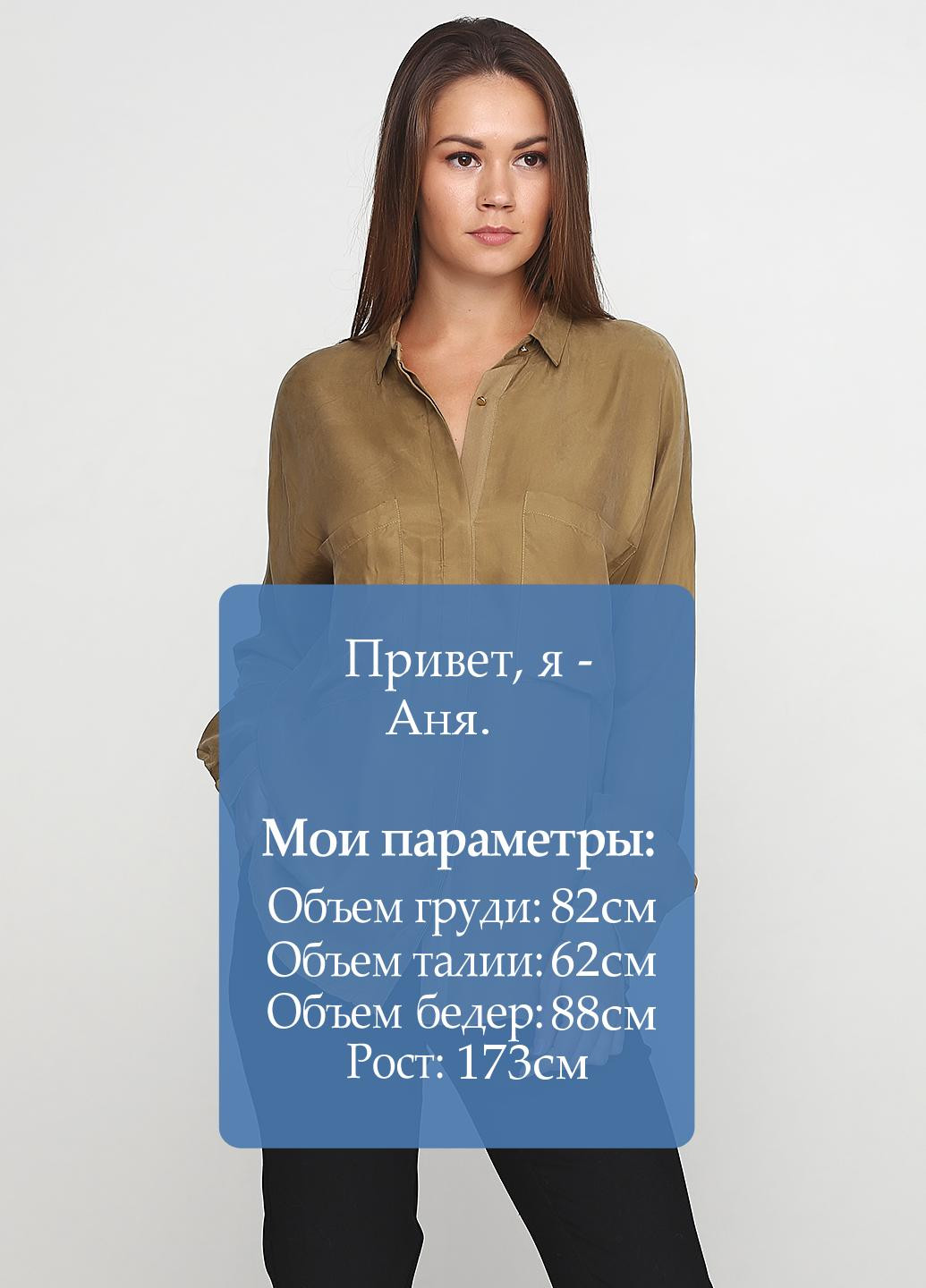 Оливкова (хакі) демісезонна блуза Day