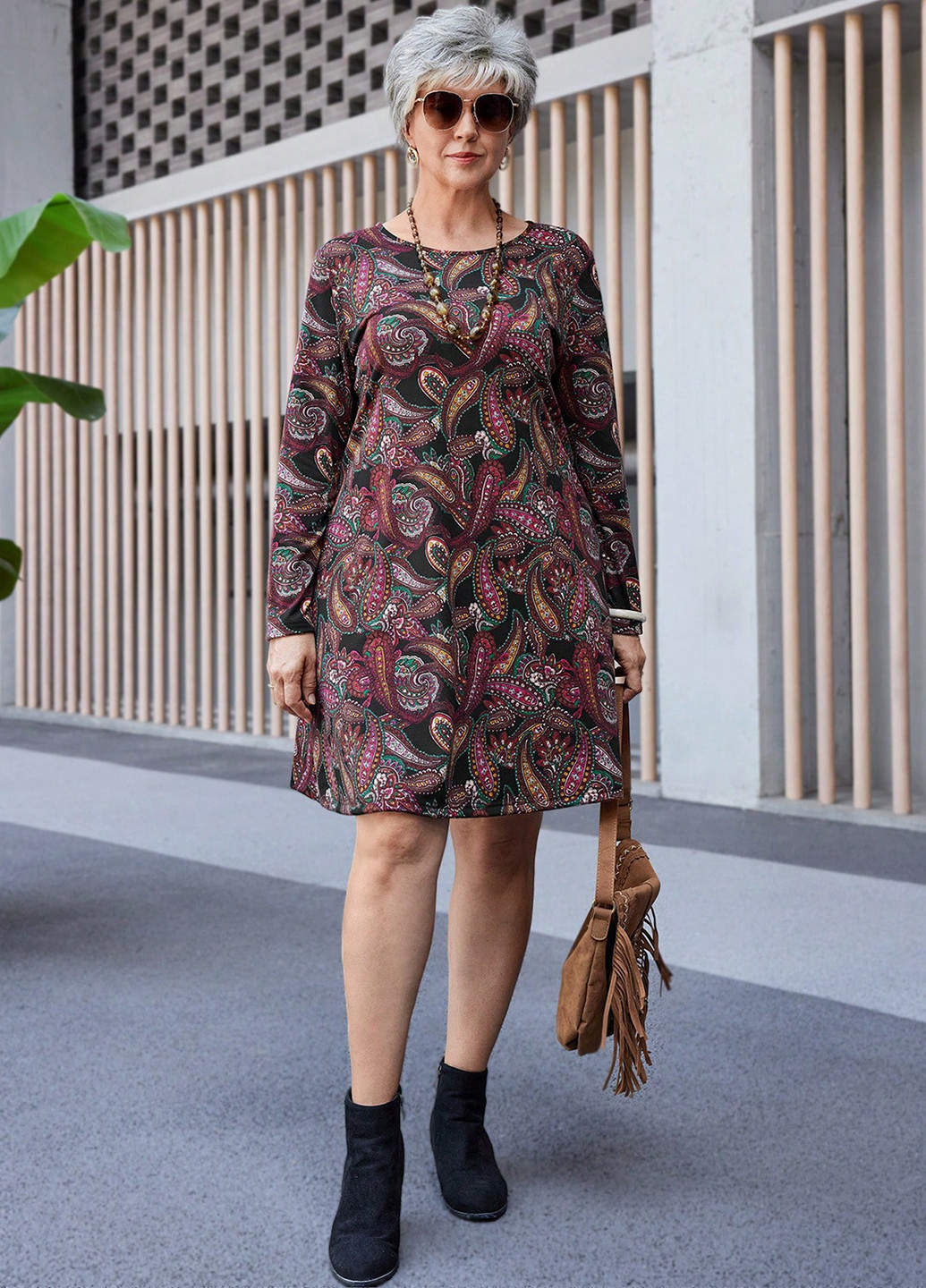 Чорна святковий, кежуал сукня кльош, а-силует SHEIN турецькі огірки