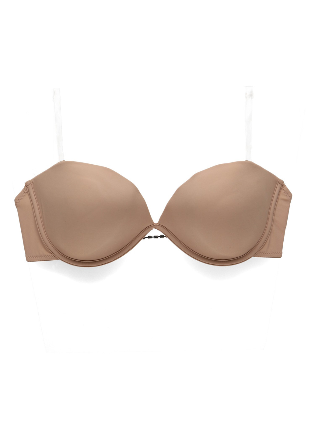 Бежевий балконет бюстгальтер Boohoo з кісточками нейлон