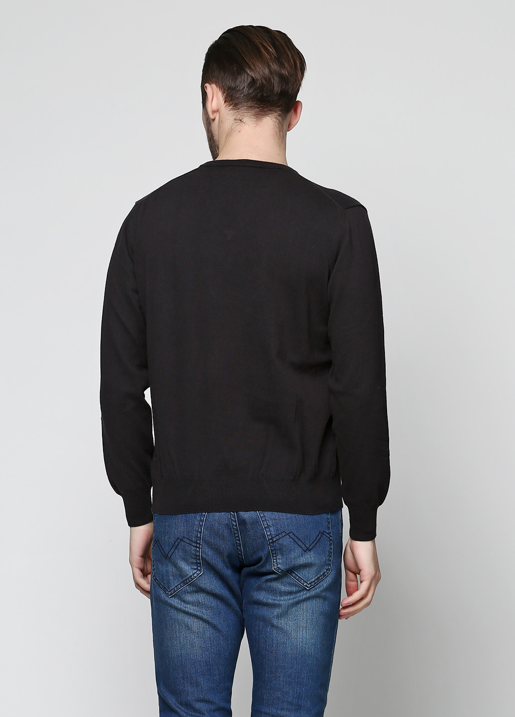 Черный демисезонный пуловер пуловер Barbieri