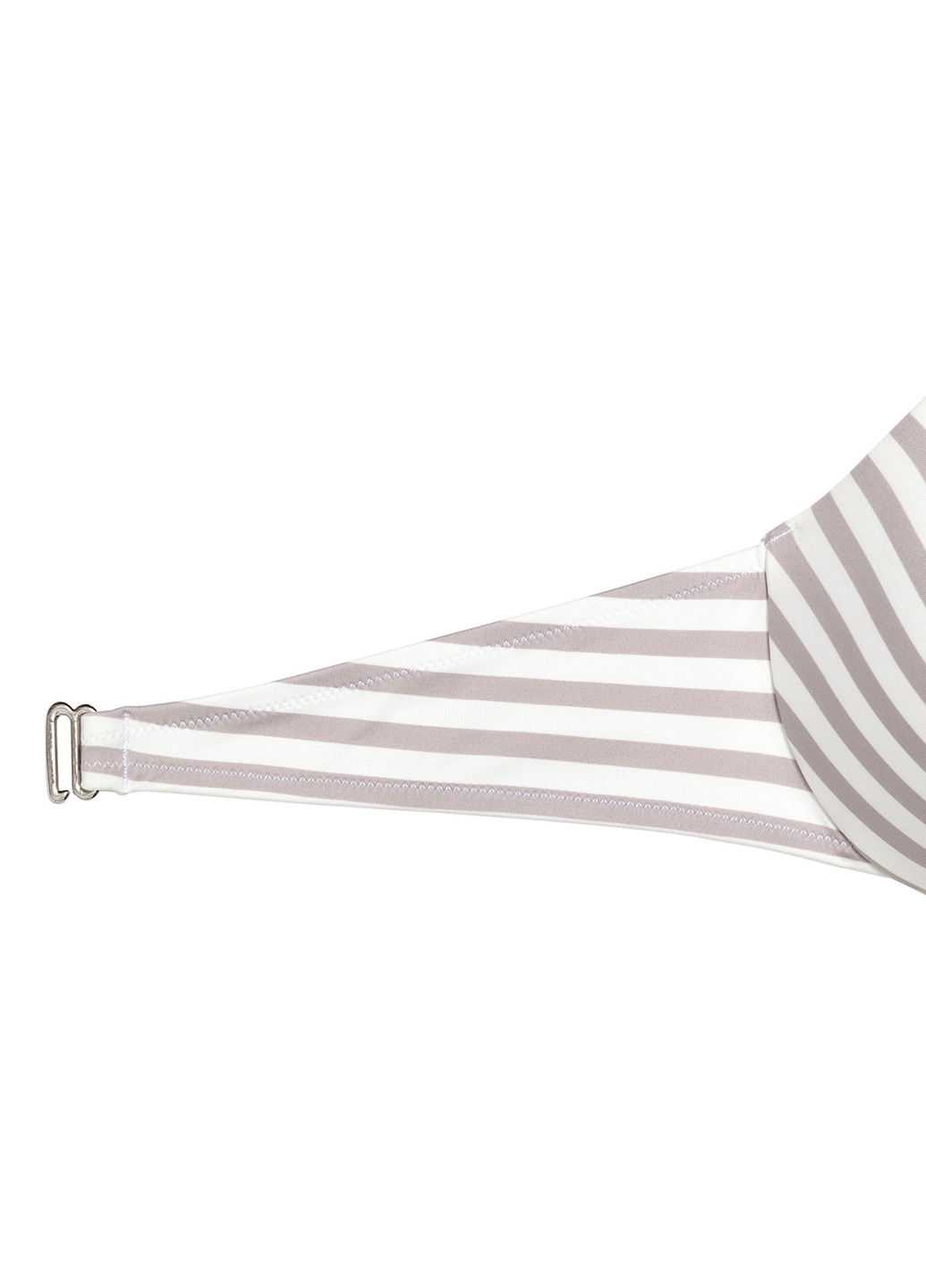 Купальный лиф H&M полоска комбинированный пляжный полиамид