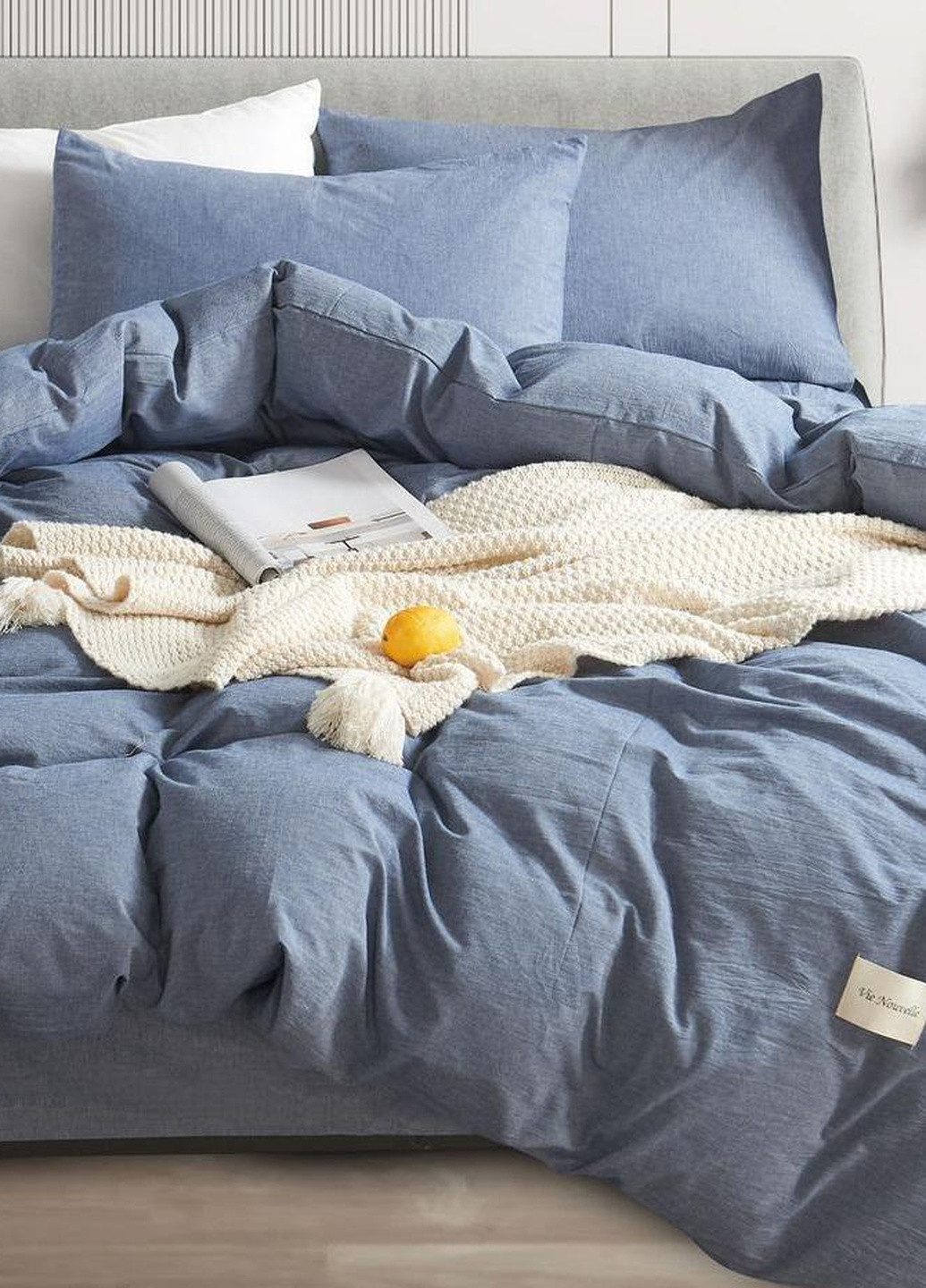 Постільна білизна сімейна варена бавовна 155х210 см (W11F) Vie Nouvelle Washed Cotton (253753768)