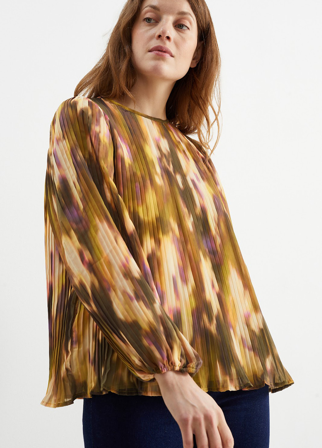 Коричнева блуза C&A