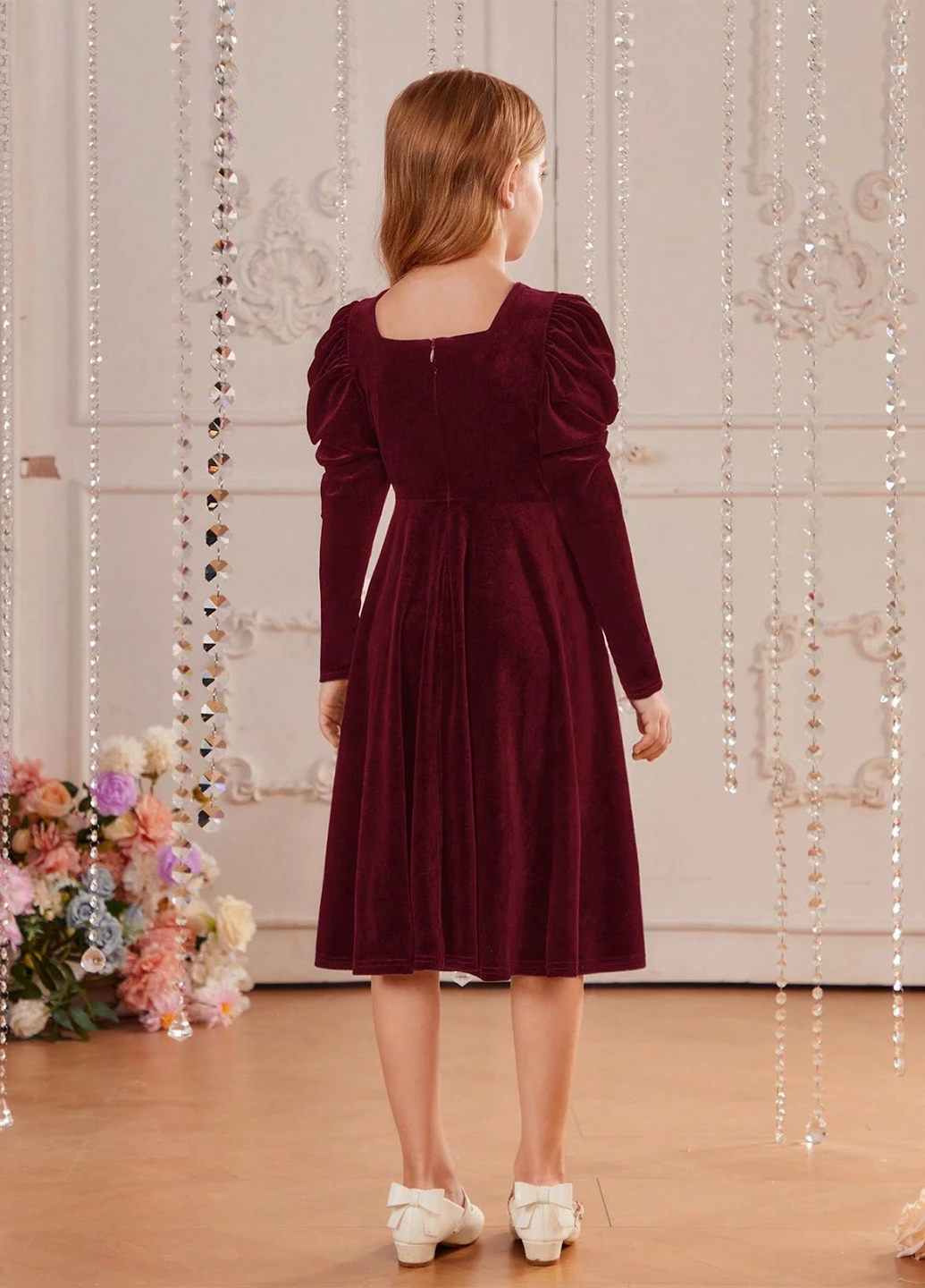 Бордова сукня SHEIN (325078471)