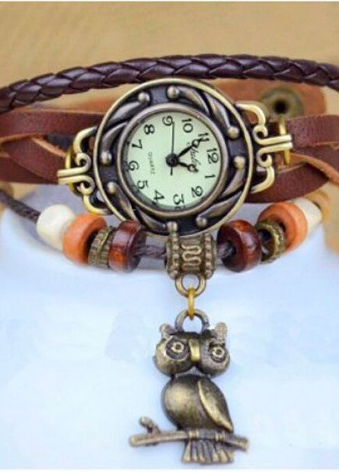 Жіночі годинник Owl Brown quartz CL (229049292)