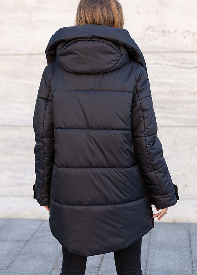 Черная зимняя зимняя женская куртка магда MioRichi